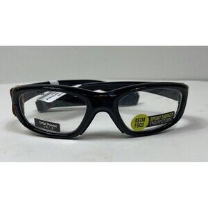LIBERTY SPORTS REC SPECS BLACK RED GEOMETRIC 51-17-125 SPORTS GOGGLES #220 STRAP